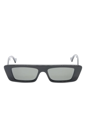 Gucci Pre-Owned rectangle-frame sunglasses - Black