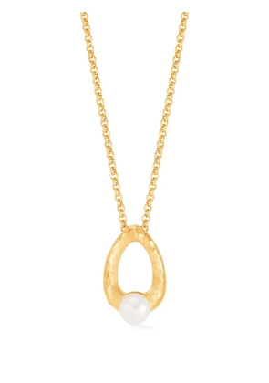 DOWER AND HALL Waterfall Pearl Droplet necklace - Gold