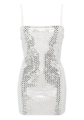 Retrofete Avanyah rhinestoned minidress - Silver