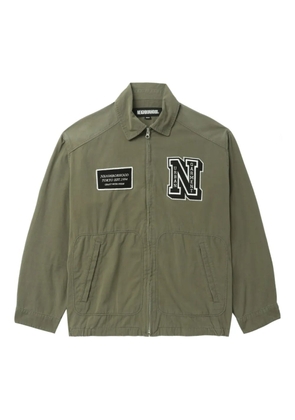 Neighborhood welt-pocket zip-up shirt jacket - Green