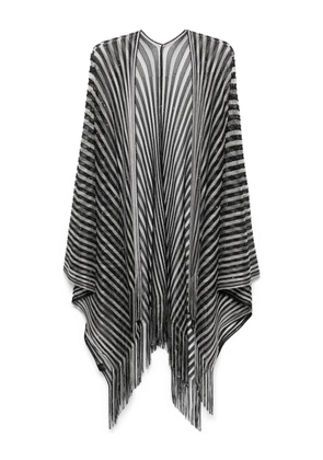 Missoni striped cape - Black