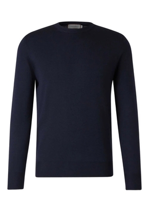 Canali round-neck long-sleeve sweater - Blue