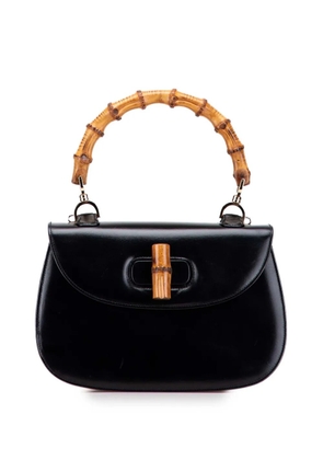 Gucci Pre-Owned 20th Century Calfskin Bamboo Night satchel - Black