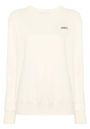 Autry logo-patch cotton sweatshirt - Neutrals