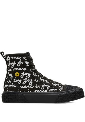 Marc Jacobs The Marc Is Joy high-top canvas sneakers - Black