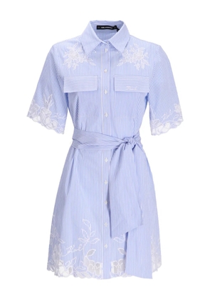 Karl Lagerfeld striped shirt dress - Blue