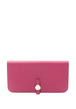 Hermès Pre-Owned 2018 Evercolor Dogon Wallet long wallets - Pink