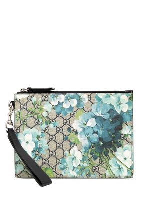 Gucci Pre-Owned 2000-2015 GG Supreme Blooms clutch bag - Blue