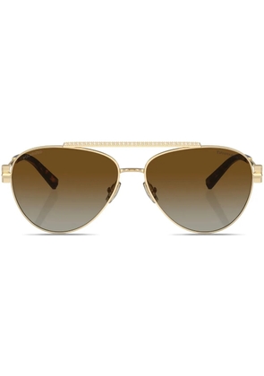 Tiffany & Co Eyewear pilot-frame gradient sunglasses - Gold