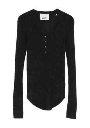 ISABEL MARANT Idite button-front top - Grey