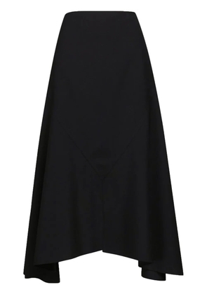 Marni asymmetric wool midi skirt - Black
