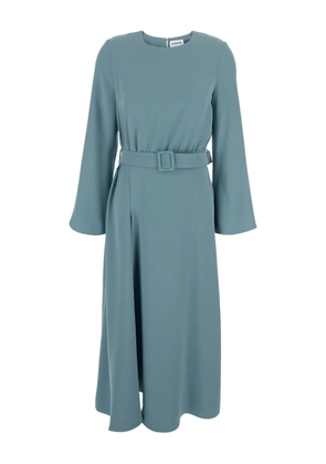 P.A.R.O.S.H. long-sleeve belted midi dress - Blue