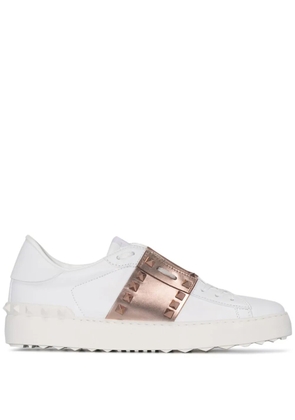 Valentino Garavani Rockstud Untitled leather sneakers - White