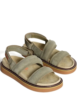 Hoff double-strap platform sandals - Green