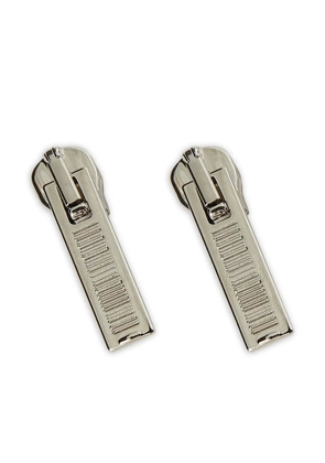 VTMNTS zipper-motif earings - Silver