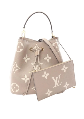 Louis Vuitton Pre-Owned 2021-2025 Monogram Giant Bicolor Empreinte Neonoe MM bucket bag - Brown