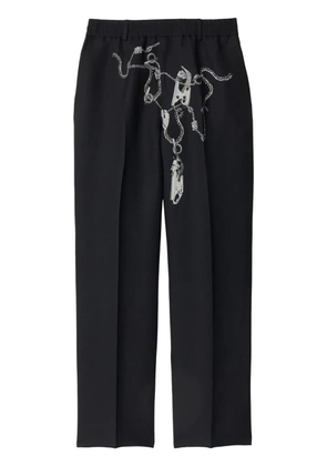 Burberry Knight Hardware straight-leg trousers - Black