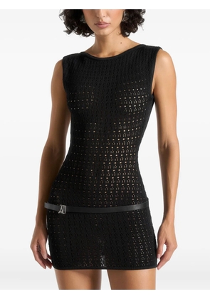 Manière De Voir Keyla pointelle mini dress - Black