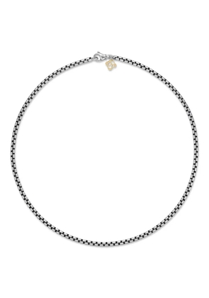 David Yurman 14kt yellow gold and sterling silver Box Chain necklace (3.6mm)