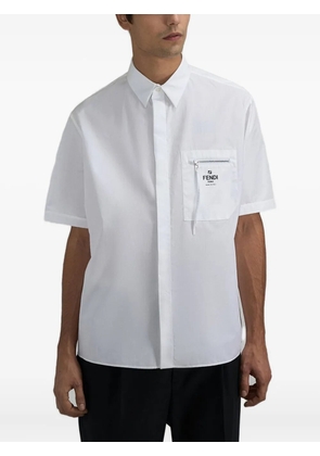 FENDI pocket-zip T.-shirt - White