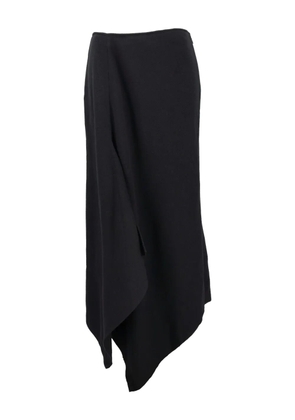 Mondrian asymmetrical-hem skirt - Black