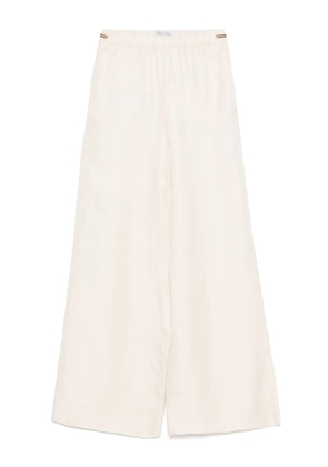 Max Mara linen-blend wide-leg trousers - Neutrals