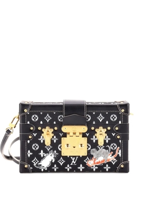 Louis Vuitton Pre-Owned Petite Malle Handbag Limited Edition Grace Coddington Catogram Canvas shoulder bag - Black