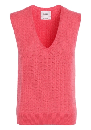Barrie V-neck cashmere top - Pink