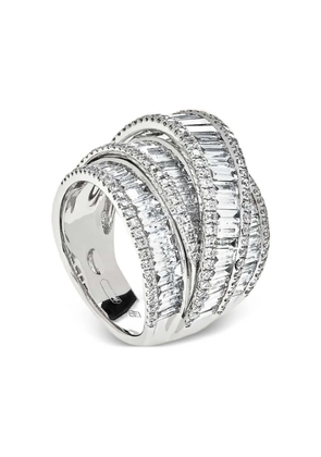 Jewels Aficionado 18K white gold diamond ring - Silver