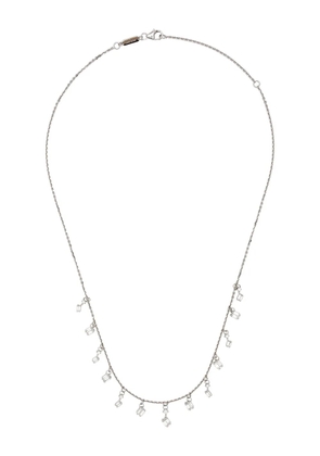 Suzanne Kalan 18kt white gold Cascade diamond necklace - Silver