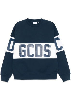 GCDS logo-band sweatshirt - Blue