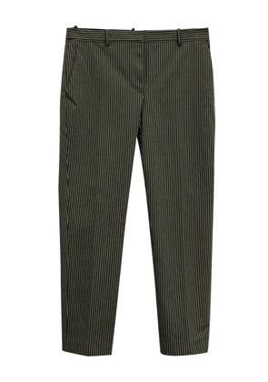 Theory striped straight-leg trousers - Black