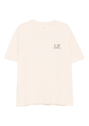 C.P. Company logo-print cotton T-shirt - Neutrals