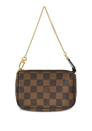 Louis Vuitton Pre-Owned 2008 mini Pochette Accessoires clutch bag - Brown