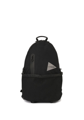 and Wander logo print backpack - Black