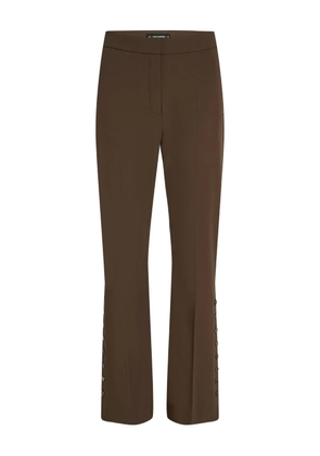 Karl Lagerfeld press-stud detailing trousers - Brown