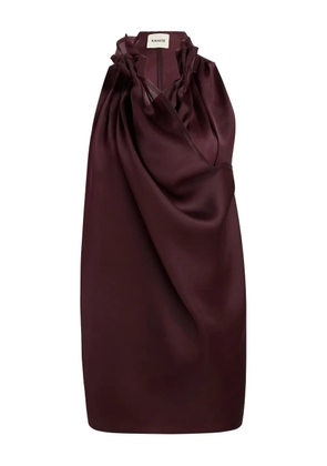 KHAITE Meegan ruffled-collar top - Red