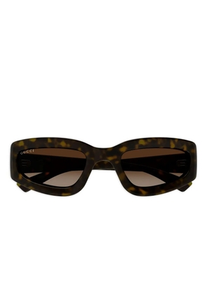 Gucci Eyewear havana-pattern sunglasses - Brown