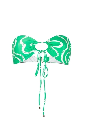 Faithfull the Brand Arriba bandeau bikini top - Green