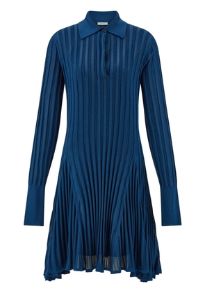 Ferragamo semi-sheer skater dress - Blue