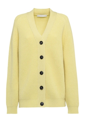 Tela ribbed V-neck cardigan - E150 YELLOW