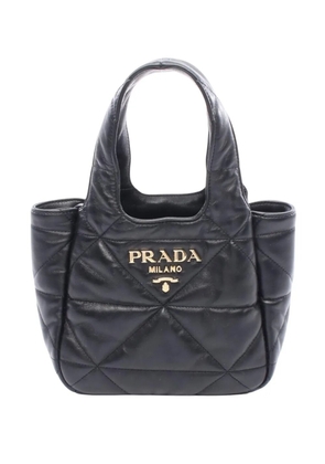 Prada Pre-Owned 2000-2025 Small Nappa Leather Topstitch tote bag - Black