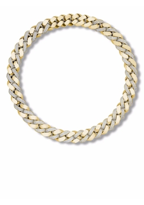 Pragnell 18kt yellow gold Cuba small chain diamond necklace