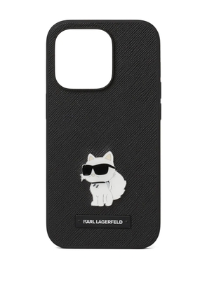 Karl Lagerfeld Choupette iPhone 16 Pro Max case - Black