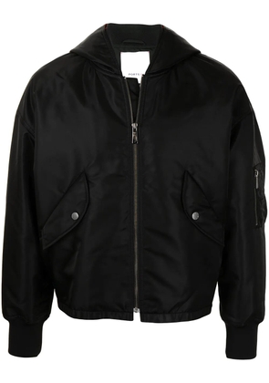Ports V hooded bomber jacket - Black