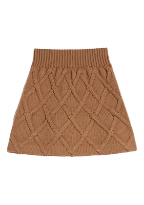 Jil Sander wool mini skirt - Brown