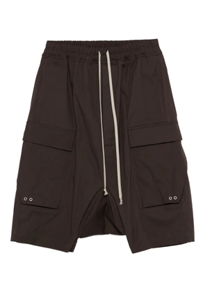 Rick Owens drawstring cargo shorts - Brown