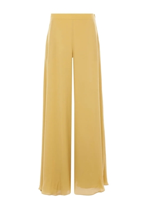 Elie Saab wide-leg silk trousers - Yellow
