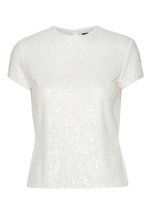 ROTATE BIRGER CHRISTENSEN sequin-embellishment T-shirt - White