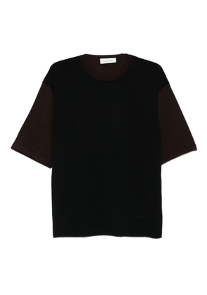Lanvin colour-block short-sleeve T-shirt - Black
